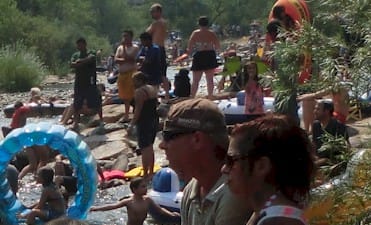 Crowds in the Clear Creek Corridor - Golden Colorado