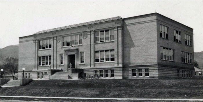 Golden High School, built in 1924. Later Golden Junior High School and now the American Mountaineering Center