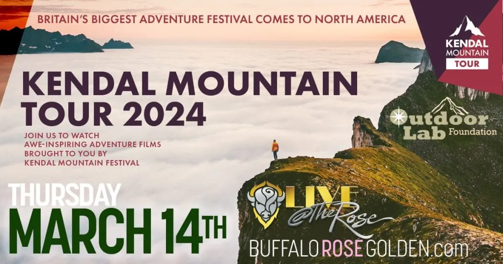 show poster advertising Britain's Biggest Adventure Festival Comes toNorth America