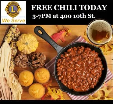 Free Chili Supper Today