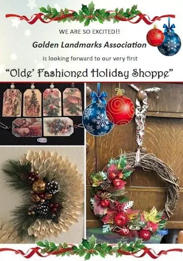 Golden Landmarks’ Holiday “Shoppe” and Two City Meetings