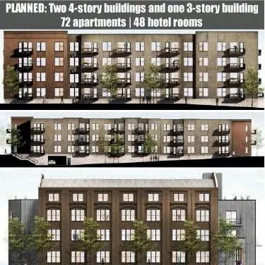 Apartments and a Hotel on 8th Street
