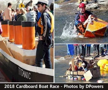 Cardboard Boat Races, Car Show, Carnival, Fireworks