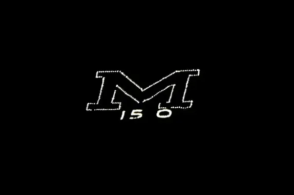 Lighted M on Mt. Zion with 150 below