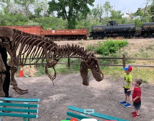 9AM-5PM Dinosaur Express at the Railroad Museum