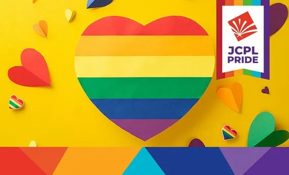 rainblow heart and a flag saying "JCPL PRIDE"