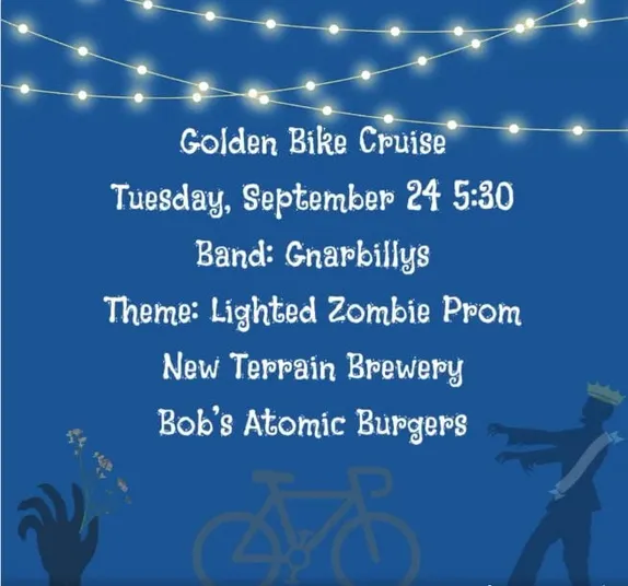 5:30-9PM Golden Bike Cruise: Lighted Zombie Prom