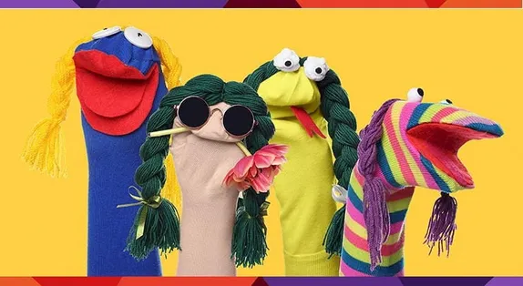 4-5:30PM Create Your Own Guppet @ The Library