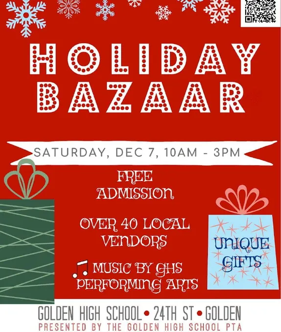9AM-12PM Holiday Bazaar @ Golden High School