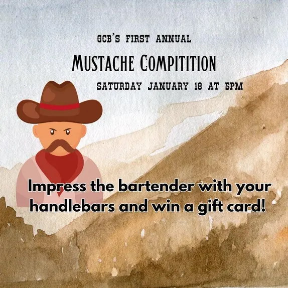 5PM GCB's First Annual Mustache Competition @ Golden City Brewery