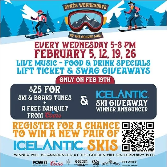 5PM Apres Wednesday @ The Golden Mill