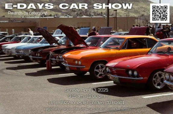 9:15AM-12PM 2nd annual Colorado School of Mines E-Days Car Show