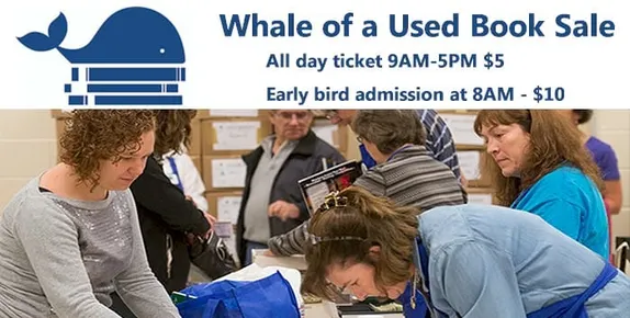8AM-5PM Spring Whale of a Used Book Sale @ Jefferson County Fairgrounds