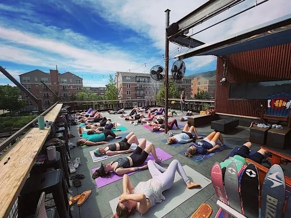 9:30-10:30AM Rooftop Yoga @ Golden Mill