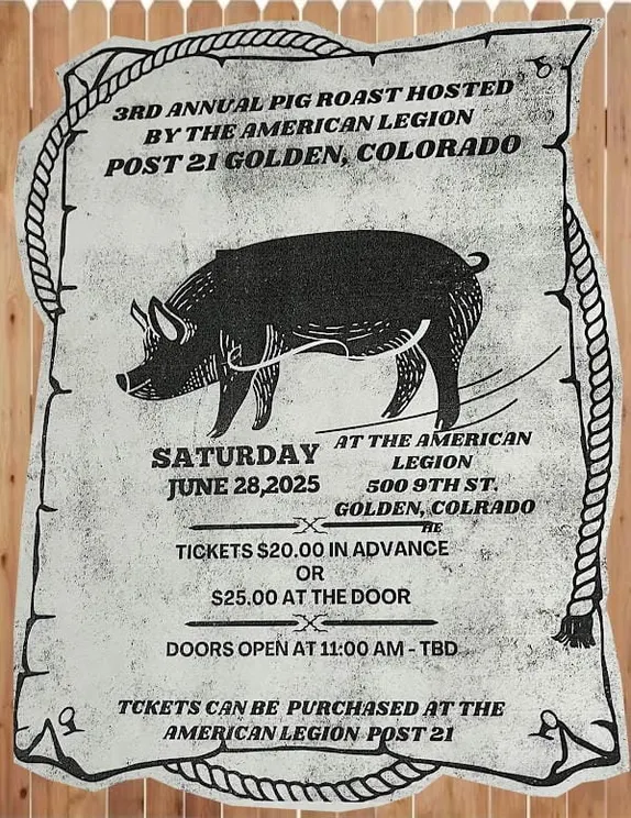 11AM 3rd Annual Pig Roast Fundraiser @ American Legion Post 21