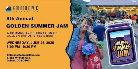5-9:30PM Golden Summer Jam @ Colorado Railroad Museum