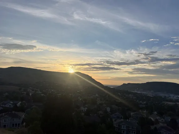 Sunrise from Nightbird Gulch Trail