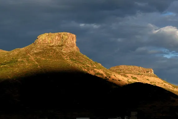 Evening Light on Castle Rock