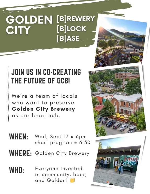 6PM Community Meeting @ Golden City Brewery