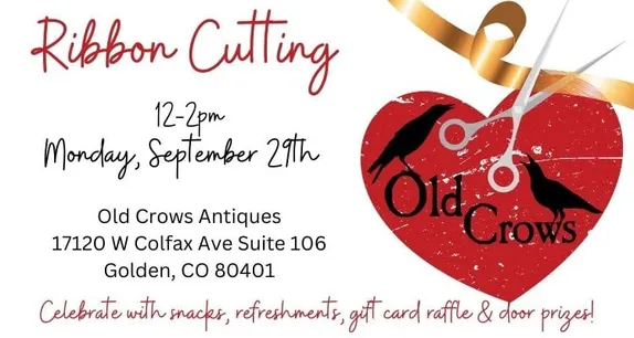 12-2PM Ribbon Cutting @ Old Crows Antiques