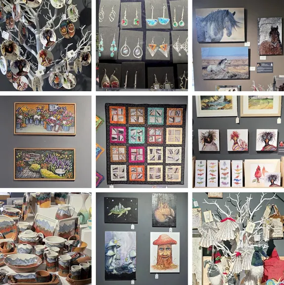 10AM-5PM Holiday Art Market  @ Foothills Art Center - Astor House
