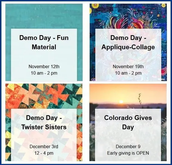 10AM-2PM Rocky Mountain Quilt Museum Demo Days @ Rocky Mountain Quilt Museum