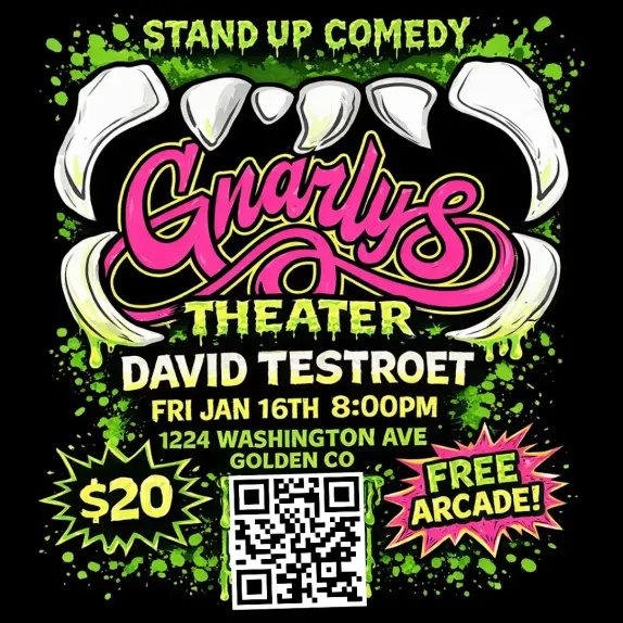 8PM Stand-Up Comedy: David Testroet @ Gnarly's