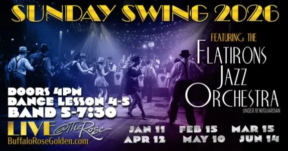 4-7:30PM Sunday Swing with The Flatirons Jazz Orchestra @ The Buffalo Rose