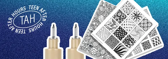 6-8PM Teen After Hours:  Zen Doodles @ Golden Library