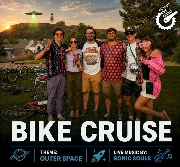 5:30-9PM The Golden Bicycle Cruise - FIRST OF THE SEASON @ Armory Parking Garage