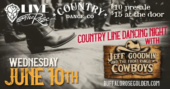 7-10PM Country Line Dancing with Jeff Goodwin and The Front Range Cowboys @ Buffalo Rose