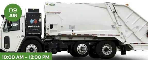 10AM-12PM Electric Trash Truck Demo Event @ Foothills Art Center - Astor House