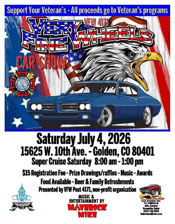 8AM-1PM Very Fine Wheels Car Show @ VFW Post 4171