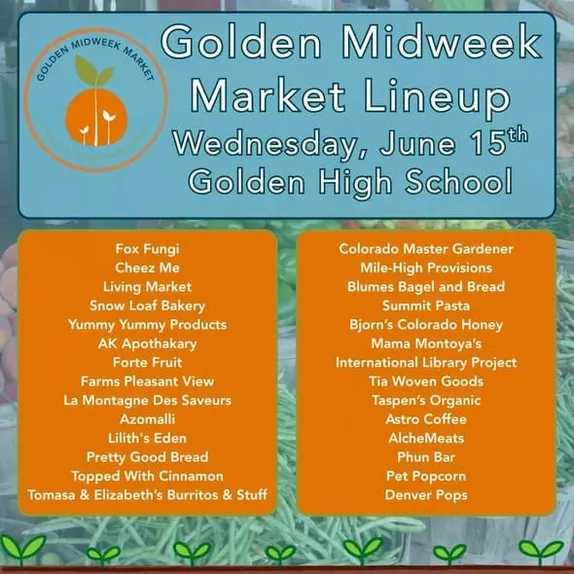 3-6PM Golden Midweek  Market @ Golden High School
