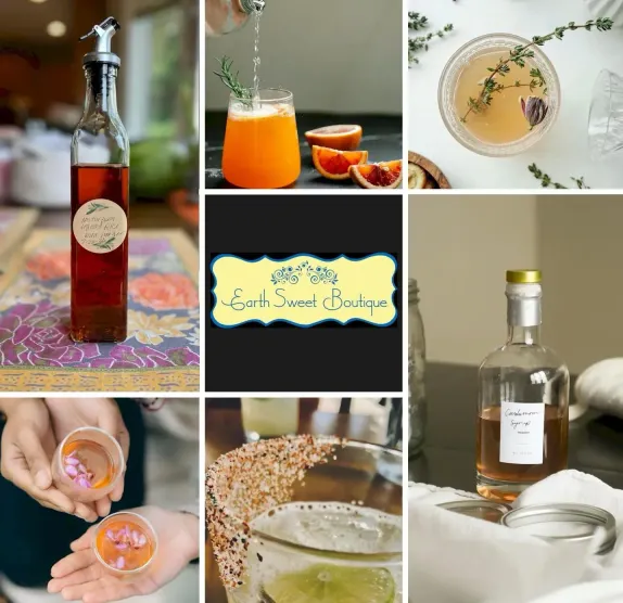 6-8PM Herbal Mocktails, Syrups, Shrubs & Embellishments @ Earth Sweet Boutique