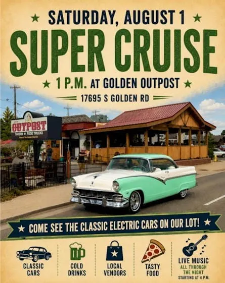 1PM Golden Outpost Open for the Golden Super Cruise