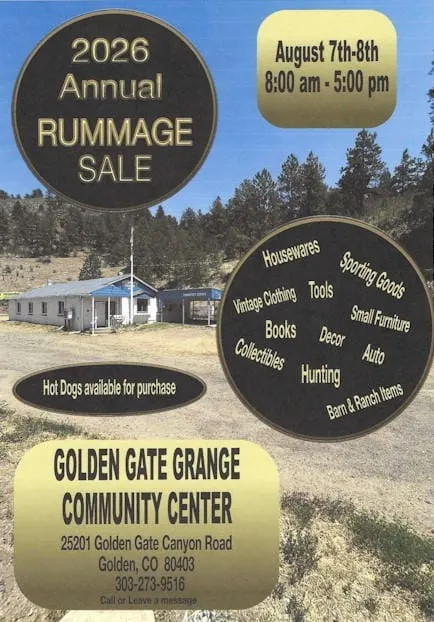 8AM-5PM Rummage Sale @ Golden Gate Grange