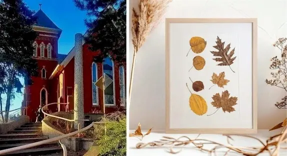 2-4PM Fall Leaf Nature Art @ Foothills Art Center - Creative Campus