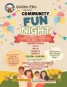 5:30-9PM Community Fun Night @ The Golden Elks Lodge