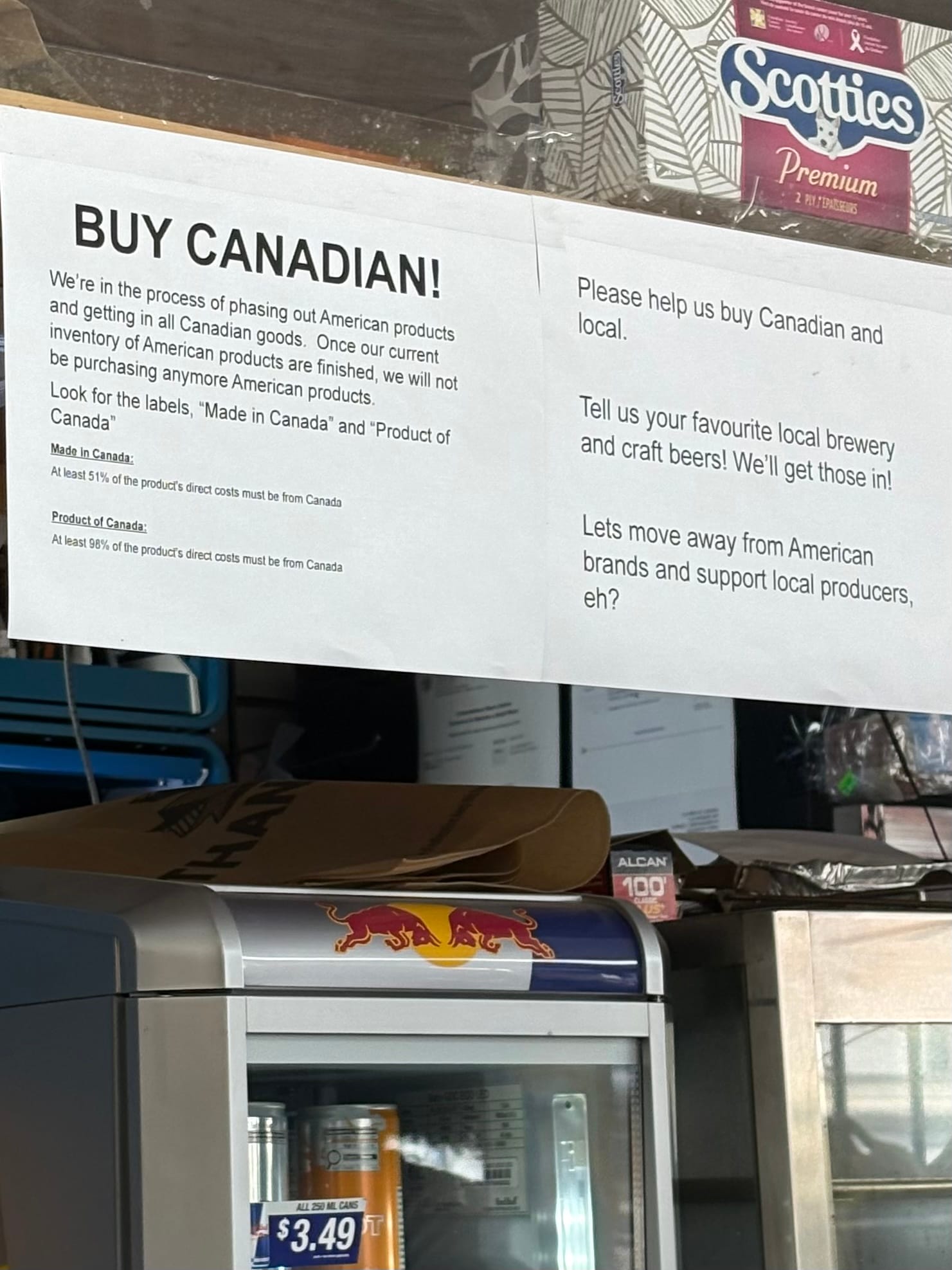 Buy Canadian homemade signage