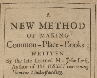 Commonplace Book, pg. 1