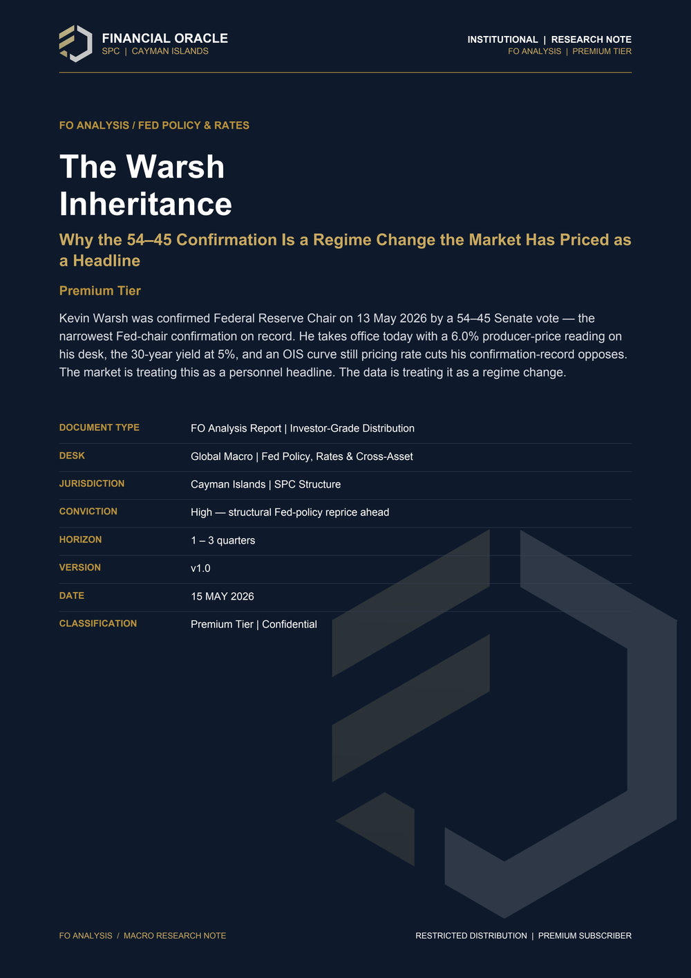 The Warsh Inheritance: cover