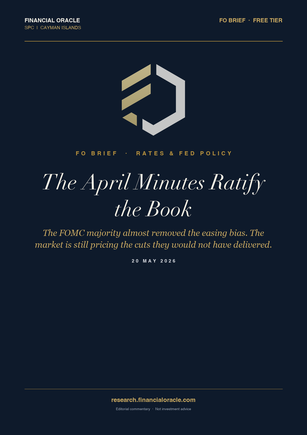 The April Minutes Ratify the Book: cover