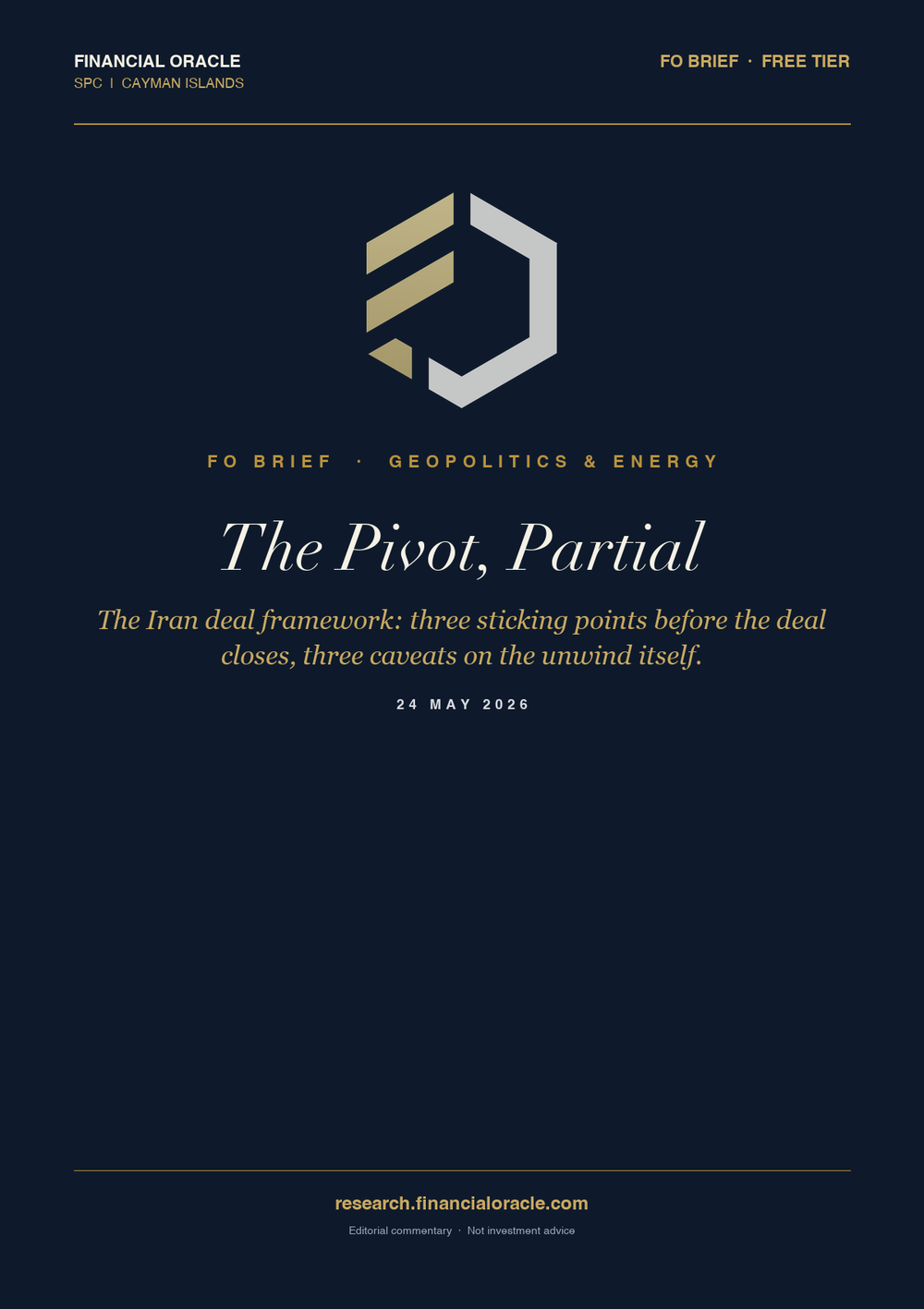 The Pivot, Partial: cover