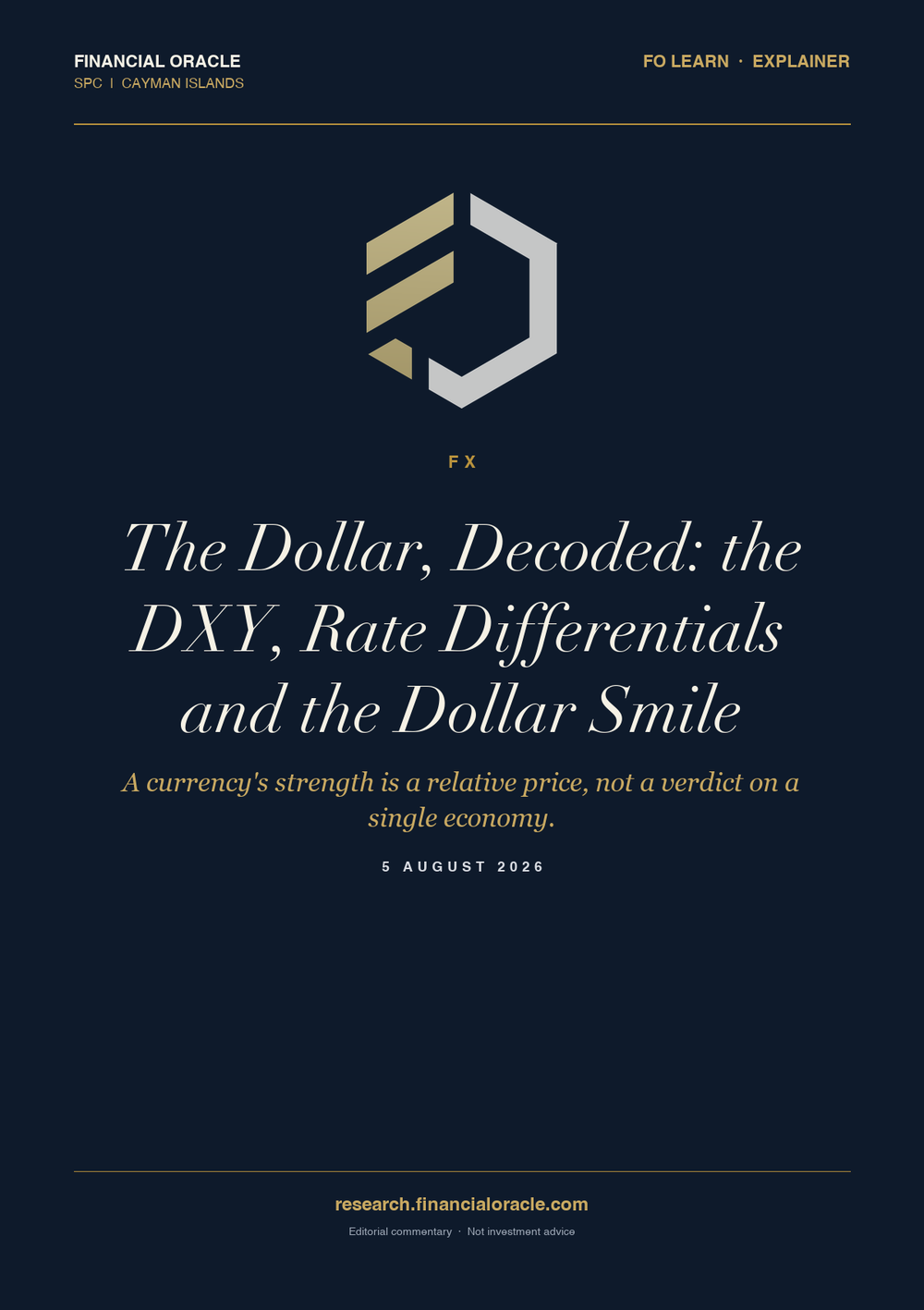 The Dollar, Decoded: the DXY, Rate Differentials and the Dollar Smile: cover