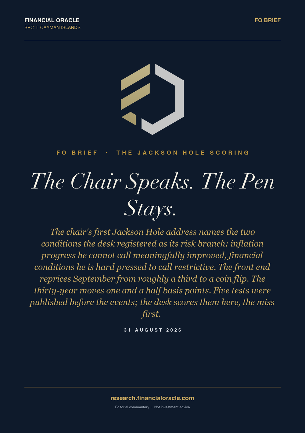 The Chair Speaks. The Pen Stays.: cover