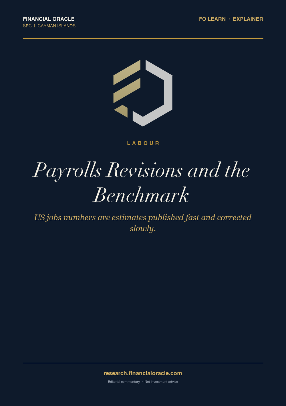 Payrolls Revisions and the Benchmark: cover