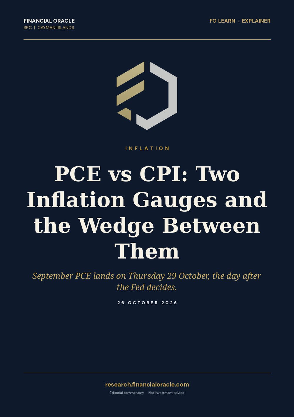 PCE vs CPI: Two Inflation Gauges and the Wedge Between Them: cover