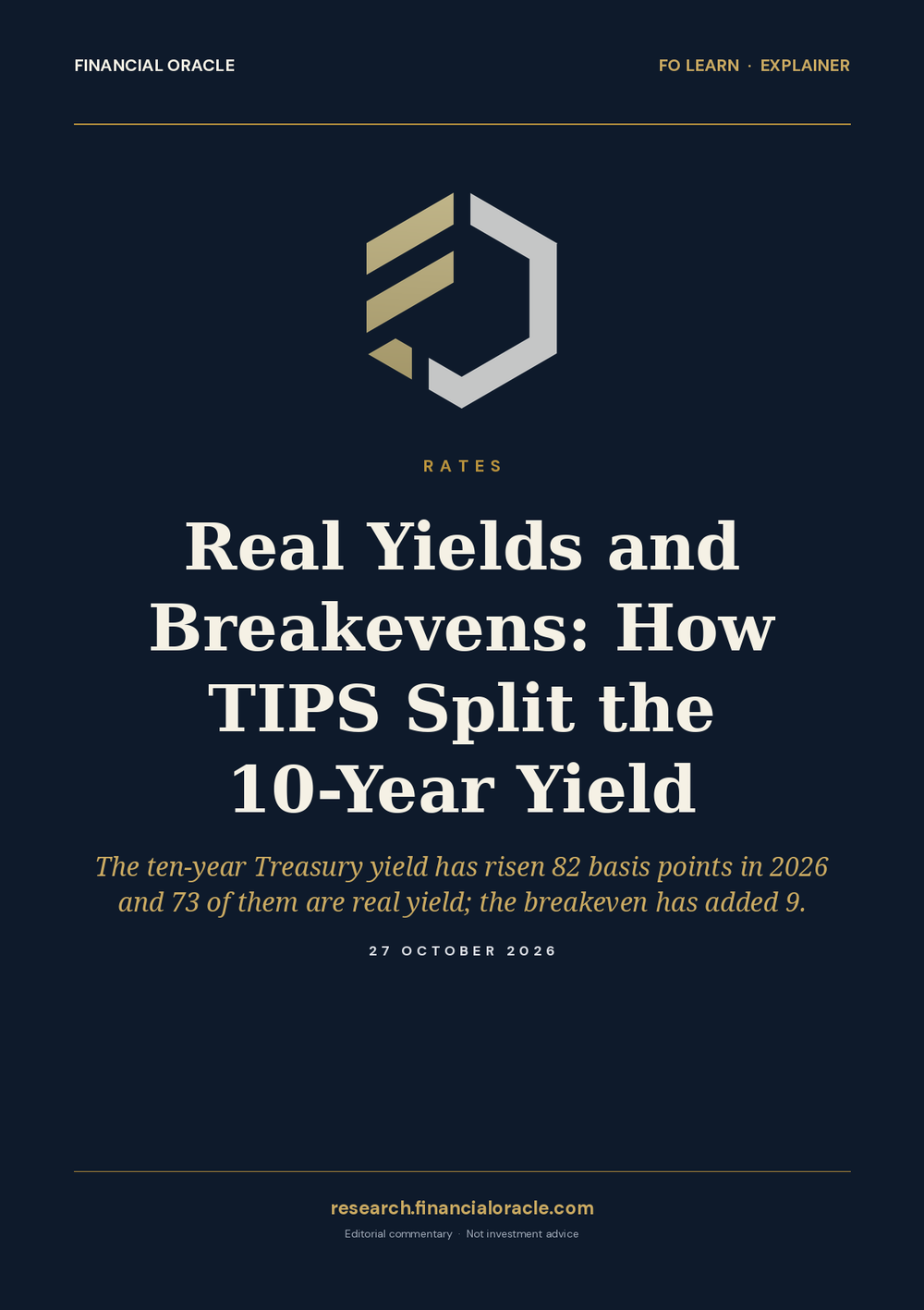 Real Yields and Breakevens: How TIPS Split the 10-Year Yield: cover