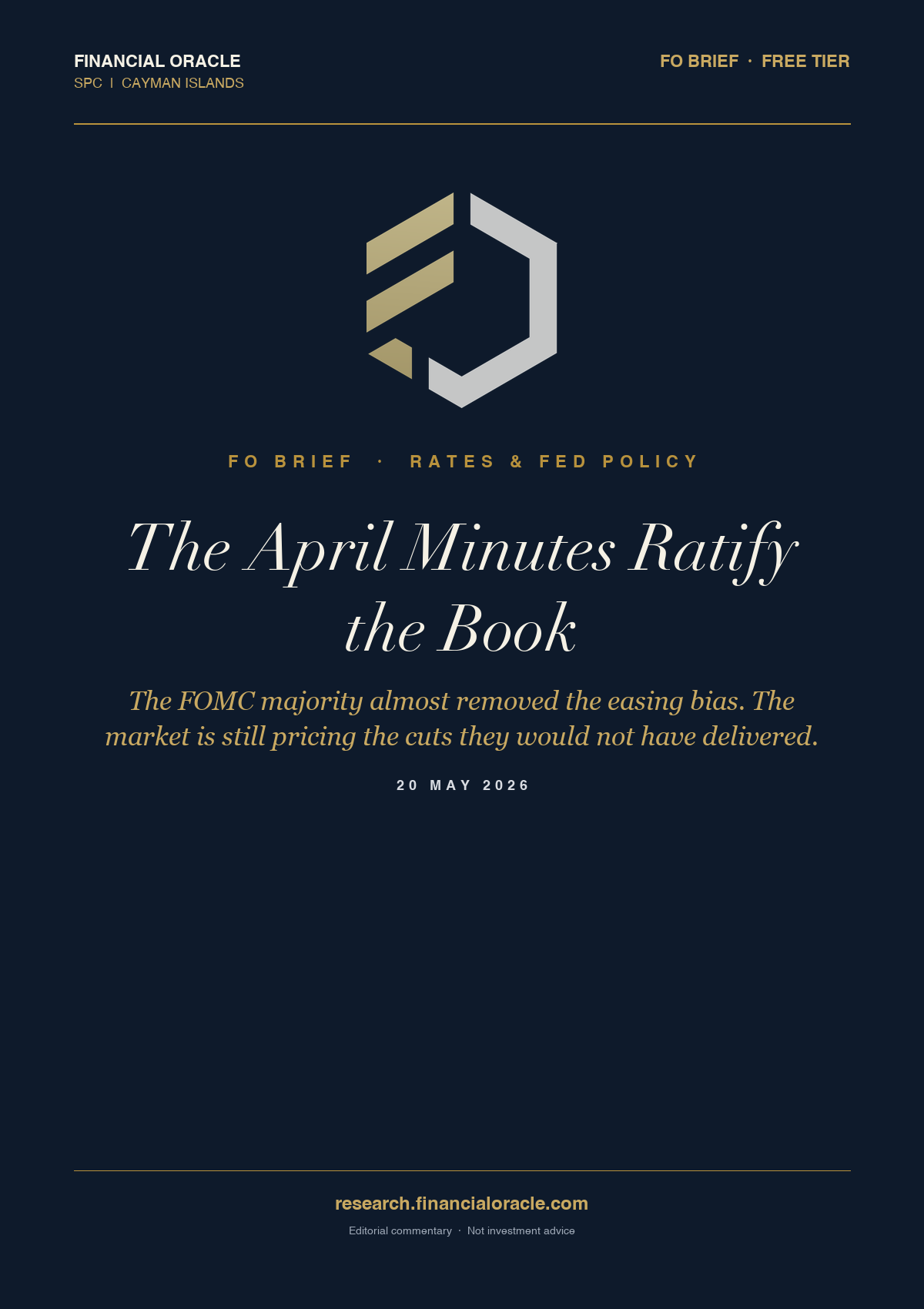 The April Minutes Ratify the Book